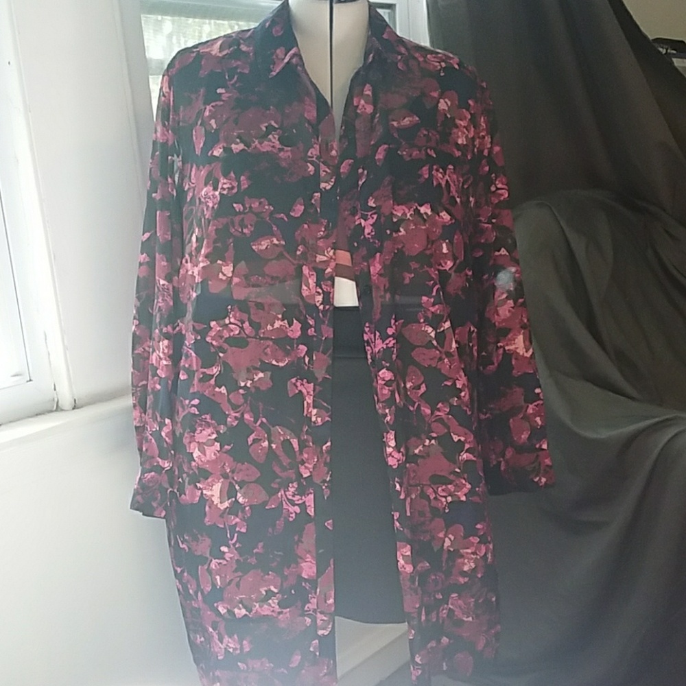 Ava & Viv sheer blouse